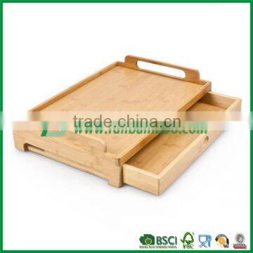 Bamboo layered serving tray