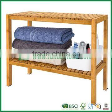 100% Bamboo Bathroom Shelf, Shower Shelf, Shoe Rack, Storage