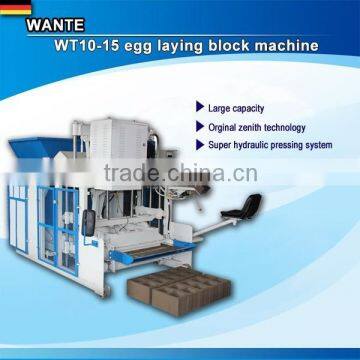 WT10-15 mobile brick forming machine with material ciment