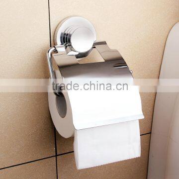 Bathroom accessories metal suction cup toilet paper holder, tissue dispenser