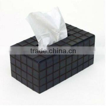 Tableware PU Leather Box For Facial Tissues