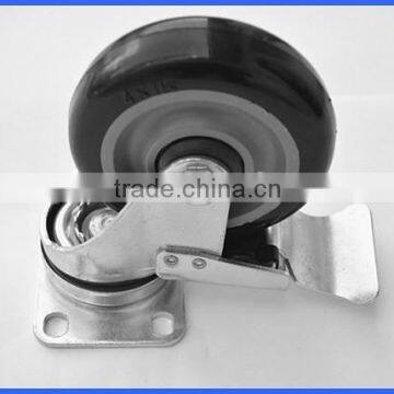 Swiveling Groove Caster With Brake photo-3