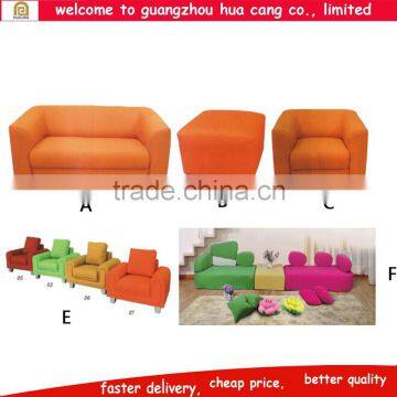 Lovely soft arm-chair long soft confortable kids furniture mating pillow