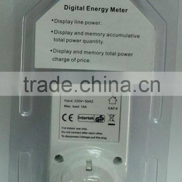 Wireless Digital Energy Power Meter Socket Europe Plug CE Certificate photo-6