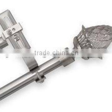 Adjustable Double Curtain Rod Set With Pina Finial photo-5