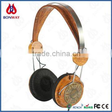 Super bass headset good quality wood headset