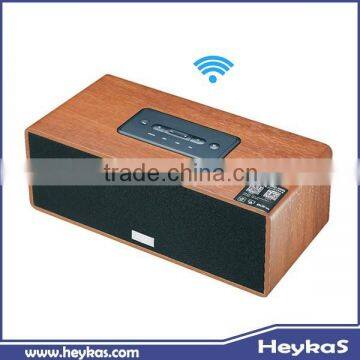Wireless Multi-function Wooden HiFi Stereo DlAN WiFi Airplay Speaker photo-2