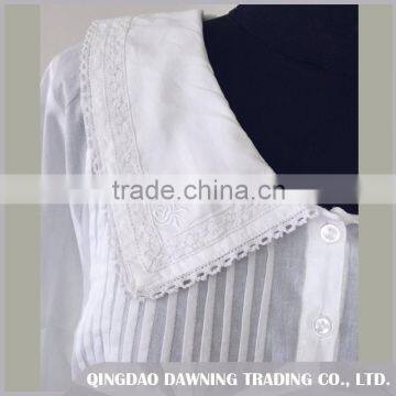 China Suppliers Embroidered Cotton Ladies In Nightgown photo-4