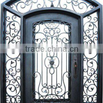 Wrought Iron Door With Sidelights