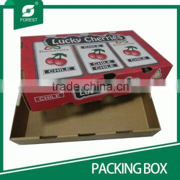 CORRUGATED CHERRY PACKING TRAY TOP AND BOTTOM