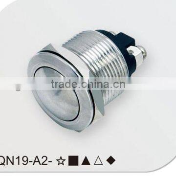 Round Head Stainless Stell 19mm Push Button Switch