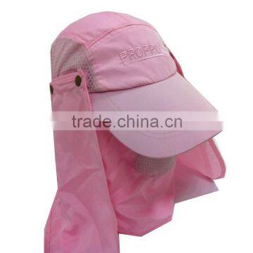 Quick Dry Multifunctional Fishing Cap Jugle Cap Removable Sun Shield Flap