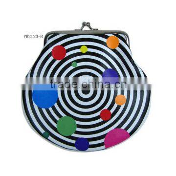 China Supplier Leather Purse Wallet Fashion Design Leather Wallet Round Coin Wallet