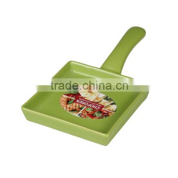 mini flame proof ceramic FRYING PAN for gift