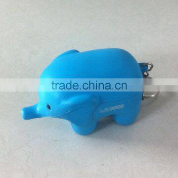 PU Stress Elephant Keying Foam Ball Key Chain