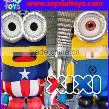 Advertising equipment inflatable minion cartoon figure for event