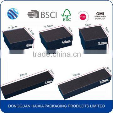 Best Price Customized Vintage Jewelry Box Lining Fabric Wholesales With Foam Insert for Jewelry Bracelet Necklace Earing Ring photo-6