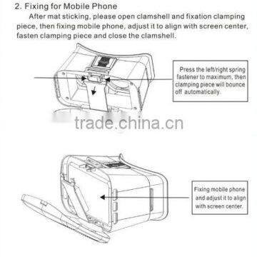 2016 Hot Sale Virtual Reality 3D Video Glasses Head Mount 3D VR Google VR Park 2nd for Samung Samrt Phones photo-3