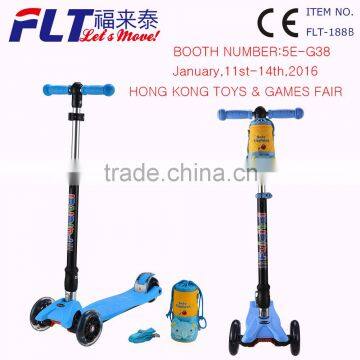 Bottle holder attached new fashionable folding maxi kick scooter for 2016 season