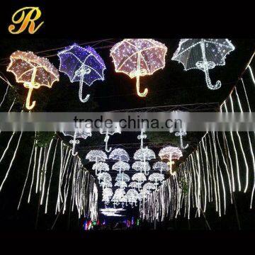 Outdoor christmas street light decoration Led light umbrella yiwu