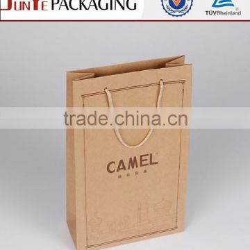 Alibaba supplier logo priinting kraft shopping brown paper bag