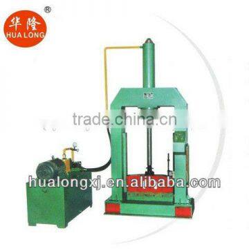 Single knife hydraulic rubber cutter machine