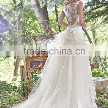 Popular Sale chiffon dress patterns cowl neck ankle length wedding dresses