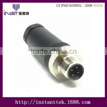 INST M12 4pin Crimp Terminal Type Waterproof Connector photo-2