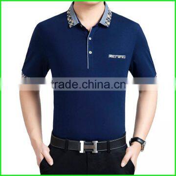 Wholesale custom men blank short sleeve polo t-shirt with top quality made in China