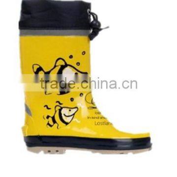 rubber outdoor boots for kids cotton lining