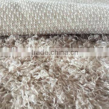 100% polyester weft knitting irregular fur pile height toy fabric bear fur shoes fabric long pile fur fabric