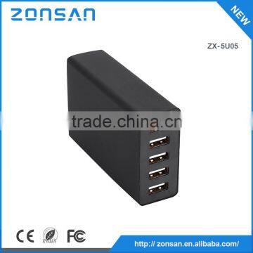 hot sale 5V 8A 5 port usb wall charger, universal wall socket usb charger