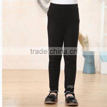 Cheap cotton pants high waist trouser black leggings dry fit long pants for girls