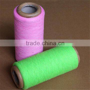 Solid color dyed spinning 80% polyester 20% cotton eco carpet yarn