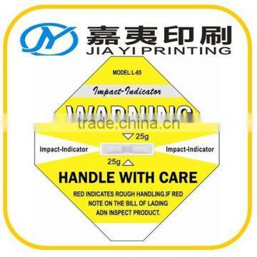 Impact Shockwatch Label Impact Indicator Shock Label Monitoring Shock Indicator