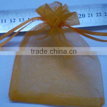 Jewelry package gift packing|Yellow organza bags and pouches blue color-Gemstone jewelry Manufacturer