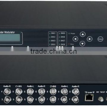 SD CVBS dvb-t Modulator(8AV in,DVB-T out)