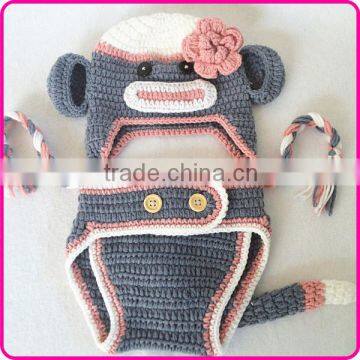 Efan newborn baby animal crochet beanie hats caps handmade crochet photography props costume sets