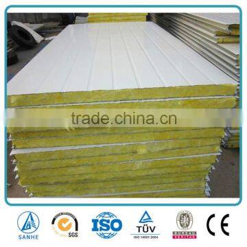 Low price glass wool / fiberglass / fire rated sandwich panel