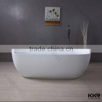 KKR italy design solid surface very small freestanding bathtub