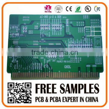 1.6mm thick fr4 PCB print circuit board with green solder mask