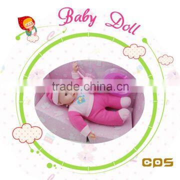 Sleeping baby cotton doll with sound for sale