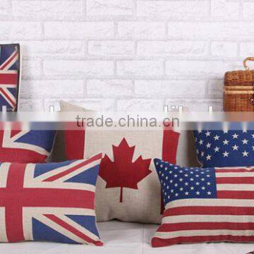 Cotton or polyester Square Decorative Pillow Case Cushion Cover