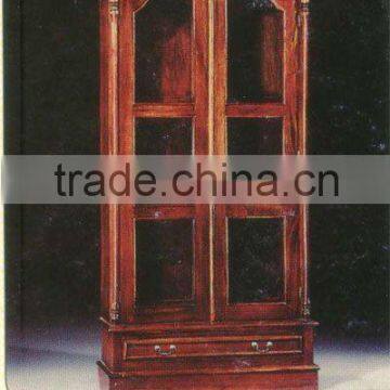 2 Door Cabinet with Drawer Mahogany Indoor Furniture