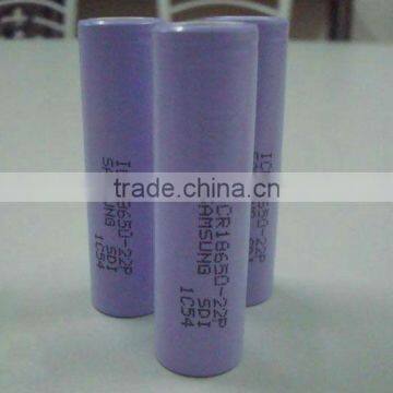 18650 2200mAh samsung cylindrical lithium cells for electric bicycle