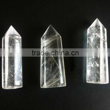 Wholesale Price Natural Clear Quartz 6 Sided Point/ Crystal Healing Wand photo-3