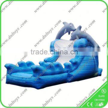 Water park serious Vivid Dolphin giant inflatable water slide