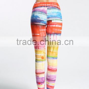 Wholesale womens sublimation printed OEM service compression tights