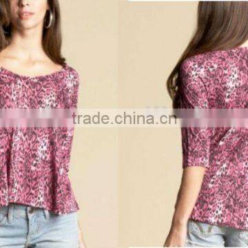 Women Print Knit Top
