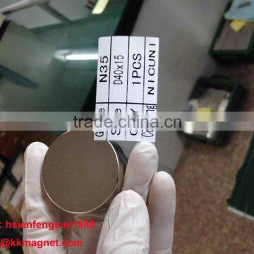 N35 N42 N52 D40x15 Neodymium Magnet